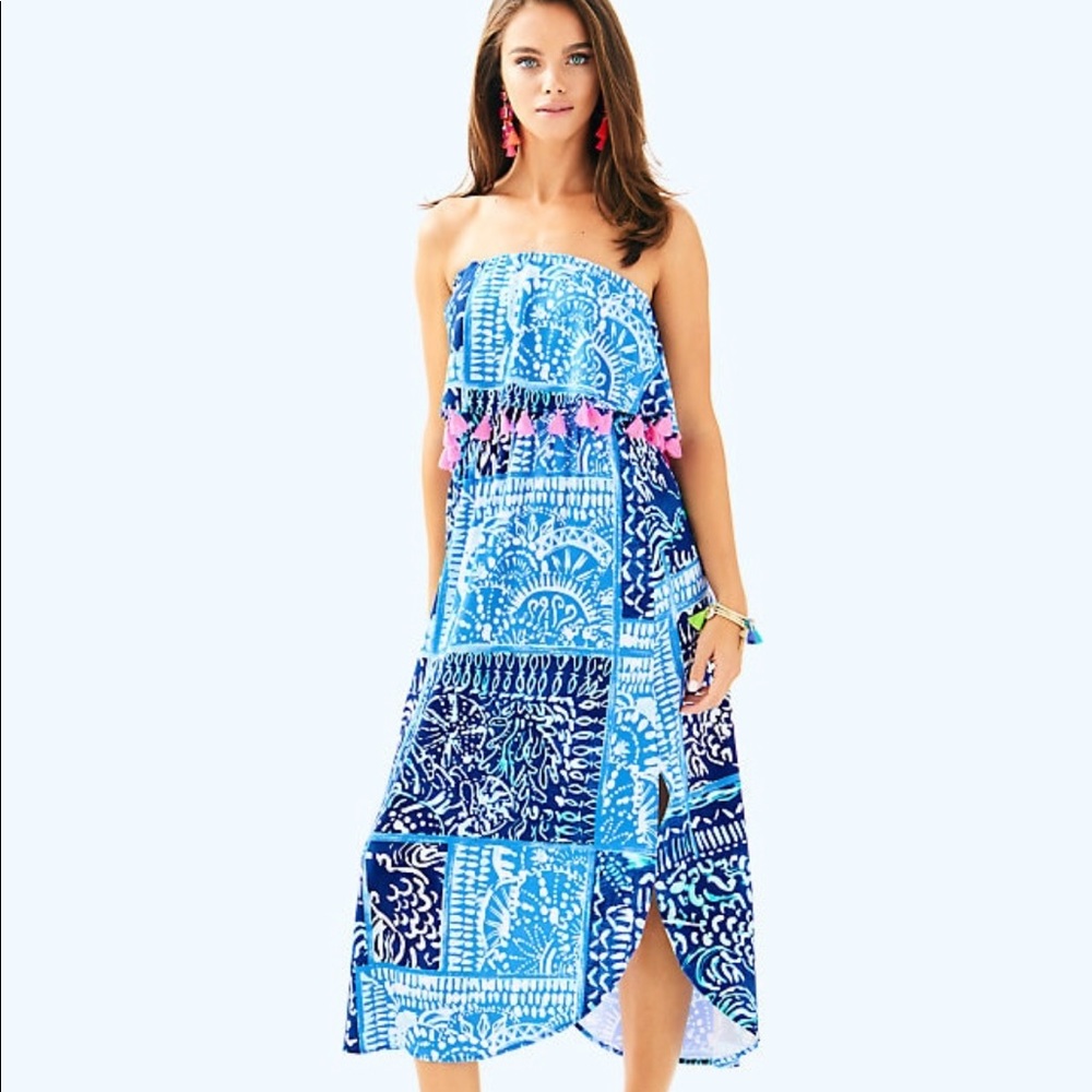 Lilly Pulitzer Meridian Midi Dress NWOT